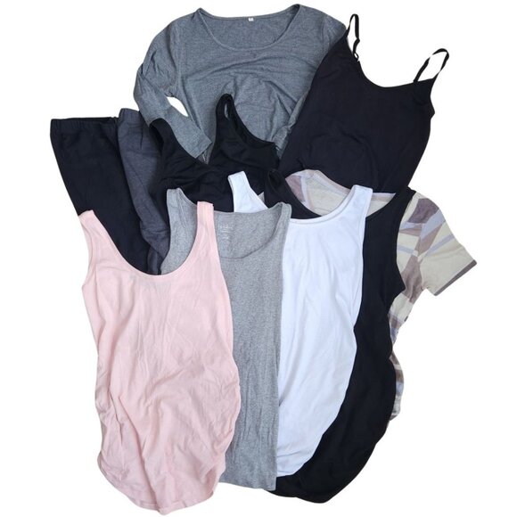 Old Navy Other - 10 Piece Maternity Bundle Dress Pants Tops Shirts Clothes Women's Size S